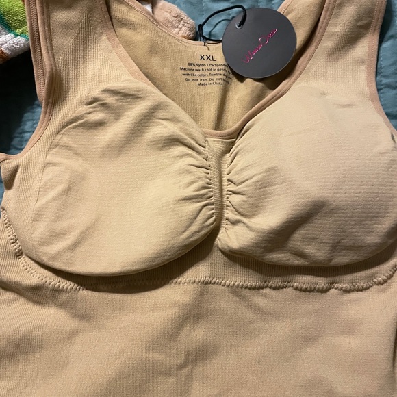 NWT Woman Ocean Tan Shapewear Long Tank XXL with Seamless Design Slimming Layers - Picture 3 of 7